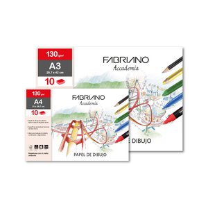 LAMINAS DIBUJO FABRIANO 24X32 C/R B/10