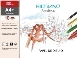 LAMINAS DIBUJO FABRIANO 24X32 LISA B/10