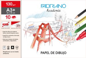 LAMINAS DIBUJO FABRIANO A3+ C/R B/10