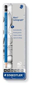 LAPIZ STAEDT.100 LUMOGRAPH caja METAL 6
