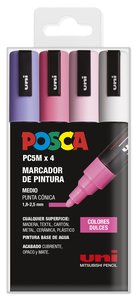 ROTUL.UNI-POSCA PC-5M  COL. DULCES B/4