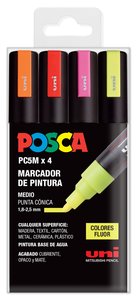 ROTUL.UNI-POSCA PC-5M FLUOR E/4