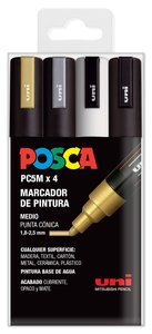 ROTUL.UNI-POSCA PC-5M GSWB E/4