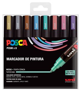 ROTUL.UNI-POSCA PC-5M METAL E/8