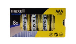 PILAS ALCALINA MAXELL LR03 C/8