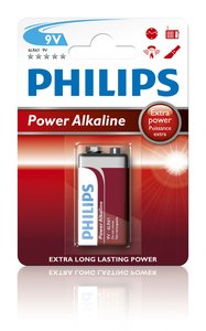 PILAS PHILIPS 6LR61 SUPER ALCALINA B/1