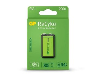 PILAS RECARGABLES GP 9V B/1