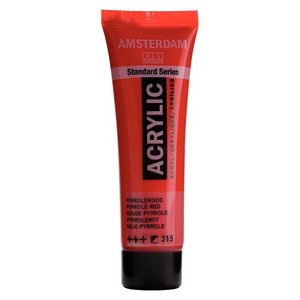PINTURA ACRIL.AMSTERDAM  20 ml ROJO PYRR