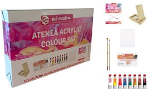 PINTURA ACRILICA TALENS SET MADERA