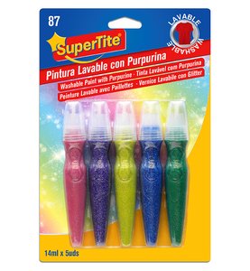 PINTURA LAVABLE SUPERTITE PURP.14ml 5 UD