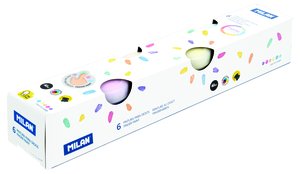PINTURA DEDOS MILAN 40 ml PASTEL C/6