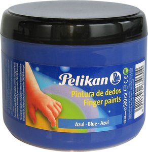 PINTURA DEDOS PELIKAN 500 ml AZUL CELEST