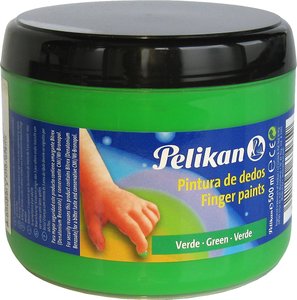 PINTURA DEDOS PELIKAN 500 ml VERDE AMARI