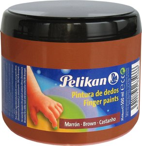 PINTURA DEDOS PELIKAN 500 ml SIENA TOSTA