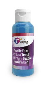 PINTURA TELA TCOLORS 80 ml CIAN