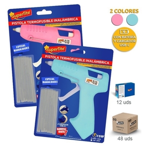 PISTOLA COLA TERMOFUSIBLE SUPERTITE BAT.