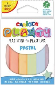 PLASTILINA CARIOCA PASTEL BARRA C/6