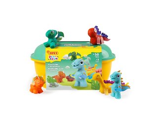 PLASTILINA JOVI PLAY&FUN COFRE JURASSIC