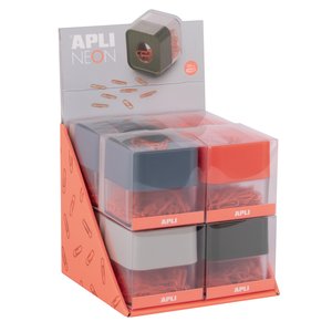 PORTACLIPS APLI NEON EXP./8