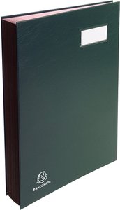 PORTAFIRMAS EXACOMPTA 12 DPTOS. VERDE