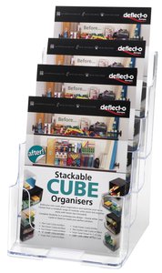 PORTAFOLLETOS DEFLECT-O A5 4 COMP. CRIST