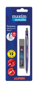PORTAMINAS MAXIM MET. 2mm BLISTER C/MINA