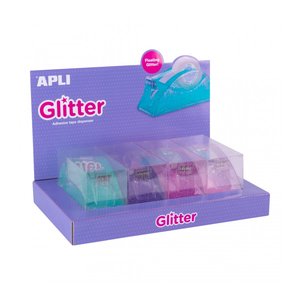 PORTARROLLOS APLI GLITTER EXP.4