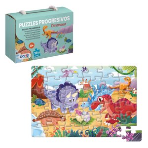 PUZLE DOHE PROG. 36 piezas DINOSAUR