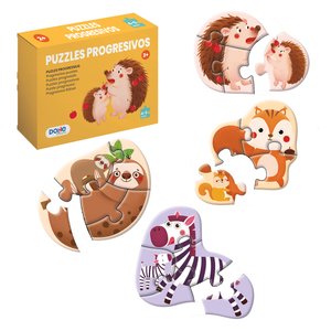 PUZLE DOHE PROG. 4-5 piezas ANIMALES