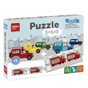 PUZZLE EDUCATIVO APLI KIDS SUMAS TRANSPO