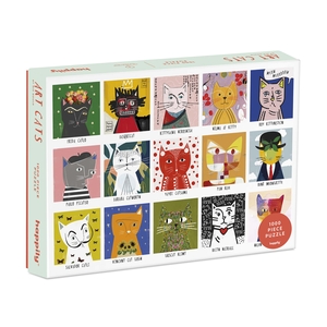 PUZLE HAPPILY 1000 pz ART CATS