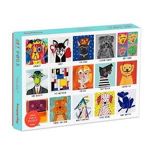 PUZLE HAPPILY 1000 pz ART DOGS
