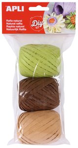 RAFIA APLI NATURAL 30 m COL. NATURE B/3