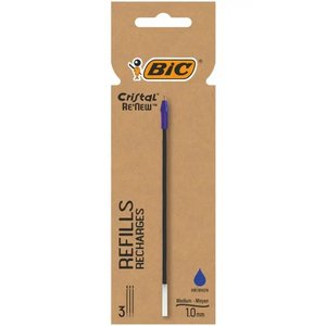 RECAMBIO BIC BOLIGRAFO RENEW AZUL P/3