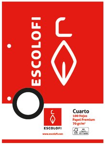 RECAMBIO ESCOLOFI A4 100h 2 TAL. MM.3x3x
