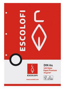RECAMBIO ESCOLOFI A4 100h 4 TAL. CD.4
