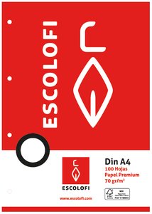 RECAMBIO ESCOLOFI A4 100h 4 TAL. MM.3x3x
