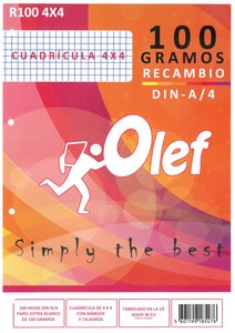 RECAMBIO OLEF A4 100h 4 TAL. CD.4