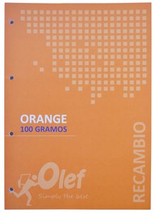 RECAMBIO OLEF A4 80h 4 TAL. CD.5 NARANJA