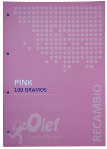 RECAMBIO OLEF A4 80h 4 TAL. CD.5 ROSA