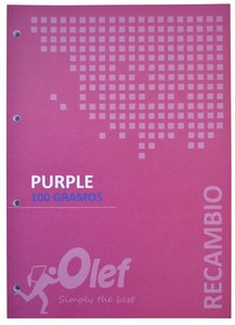 RECAMBIO OLEF A4 80h 4 TAL. CD.5 VIOLETA