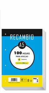 RECAMBIO PACSA A5 100h 4 TAL. CD.4