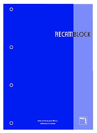 RECAMBIO PACSA A4 80h 4 TAL. CD.5 AZUL