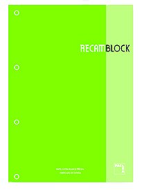 RECAMBIO PACSA A4 80h 4 TAL. CD.5 VERDE