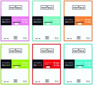 RECAMBIO PAPYRUS A4 100h 4 TAL.CD.5 SUR