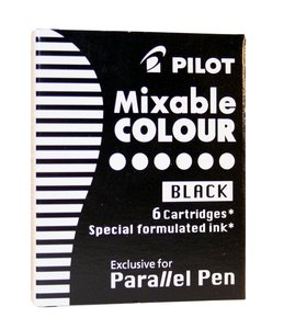 RECAMBIO PILOT PLUMA PARALLEL NEGRA C/6