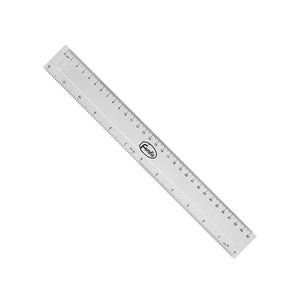 REGLA FOROFIS PLASTICO 30 CM TRANSPARENT