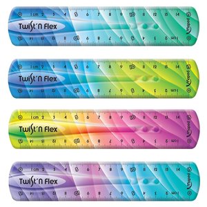 REGLA MAPED TWIST&FLEX 15cm DECORADA
