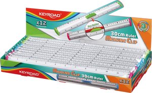 REGLA METALICA KEYROAD 30 cm