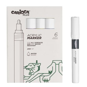 ROTUL.ACRILICO CARIOCA PLUS CAJA 6 BLANC